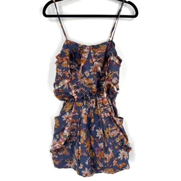 Sachin + Babi Rory 100% silk wildflower romper Size 2 - Picture 3 of 16